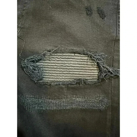 Amiri Leather Patch MX1 Distressed Jeans - Picture 10 of 15